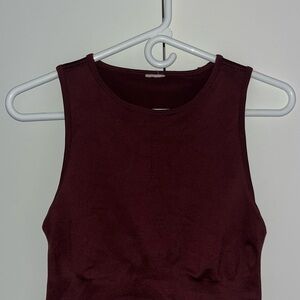 Gymshark Sleeveless Burgundy Top